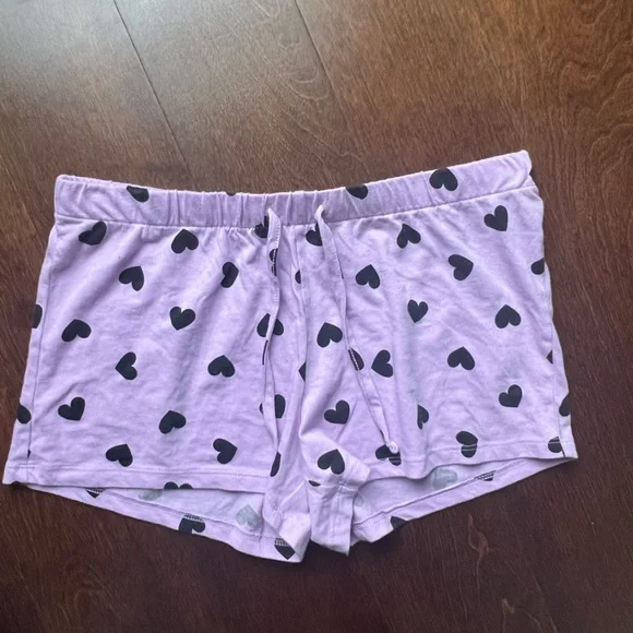 Sleeping Until Summer Purple & Black Heart Pajama Set - Picture 6 of 8